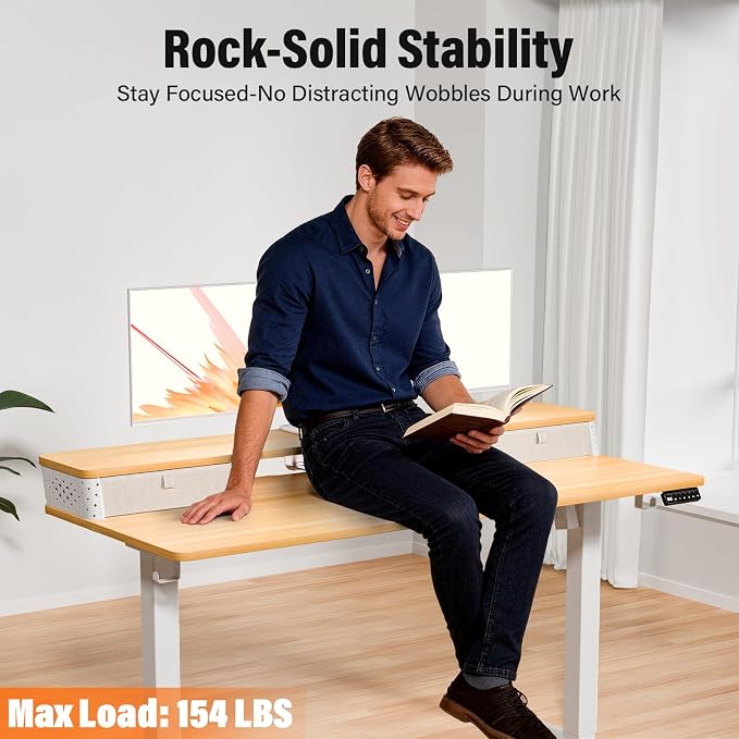 Kingant 55 x 24 Inch Electric Standing Desk - Image 6