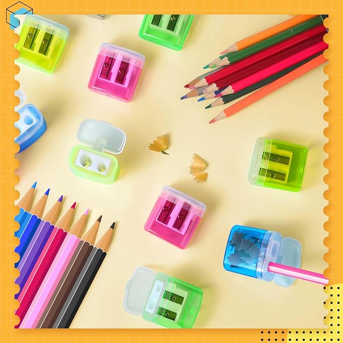 60 Pack Pencil Sharpener Bulk, Manual Pencil Sharpener - Image 7