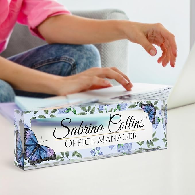 Name Plate for Desk, Desk Name Plate Personalized, Office Decor for Women Men - Image 6