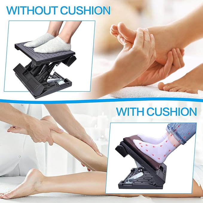 Scalebeard Foot Rest for Under Desk at Work, Height Adjustable Infinite Angle - Image 5