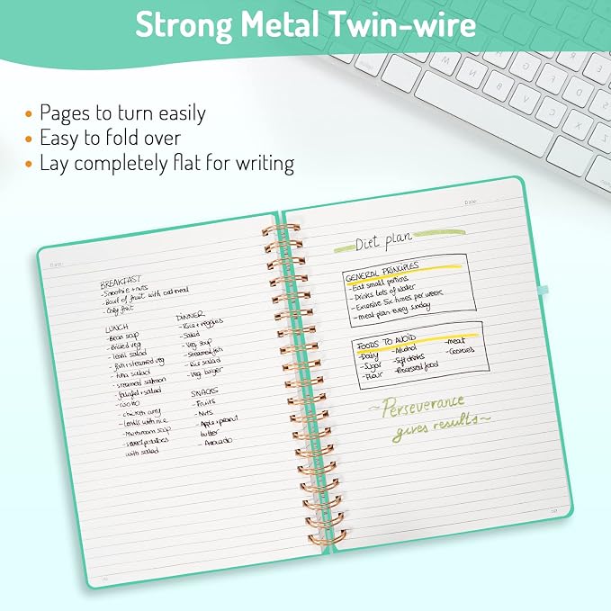 Forvencer A4 Lined Spiral Journal Notebook - Image 5