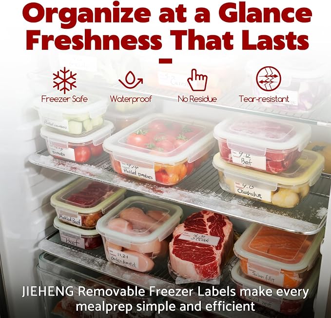 JIEHENG 350Pcs Removable Freezer Labels - Image 3