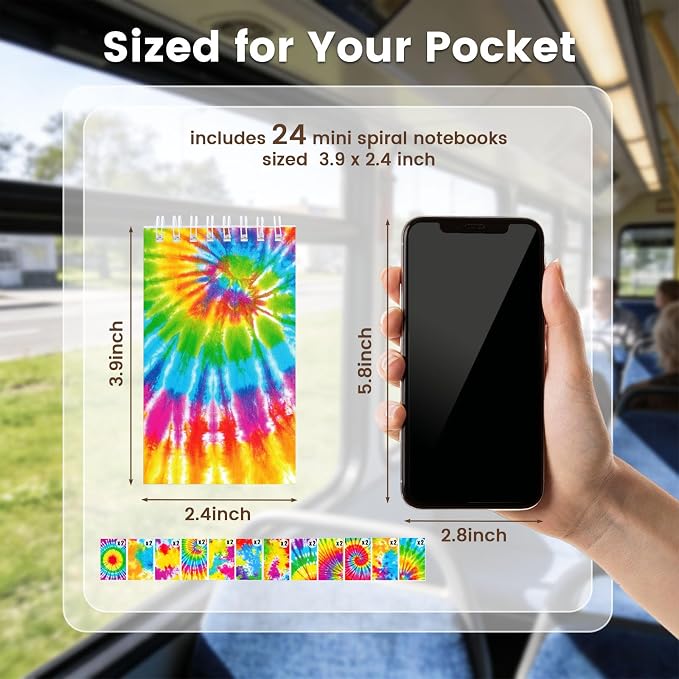 Koogel 24PCS Small Spiral Notebook, Blank Mini Pocket Journal Notebook - Image 7