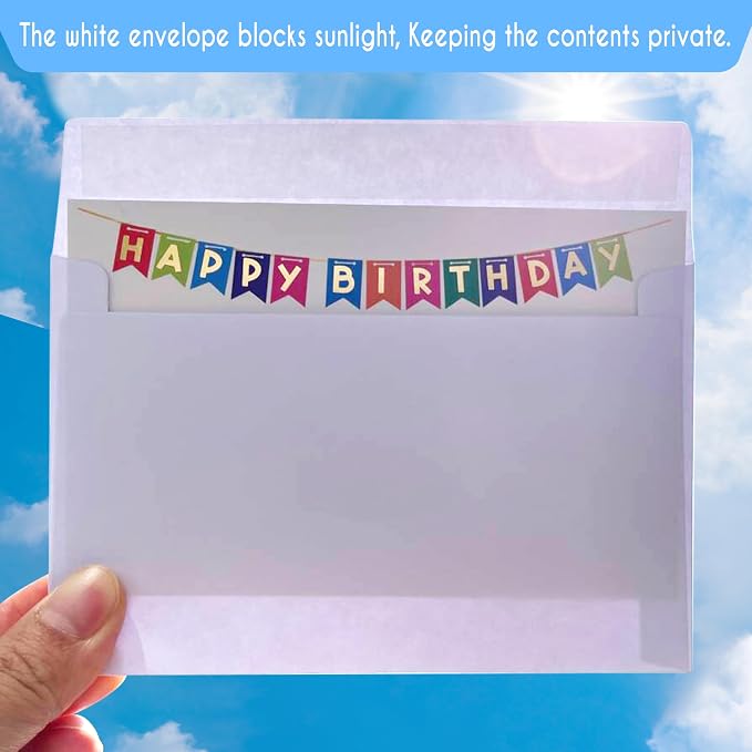 A2 Envelopes White, 70 Pack, Self Seal 120gsm Paper - Image 4
