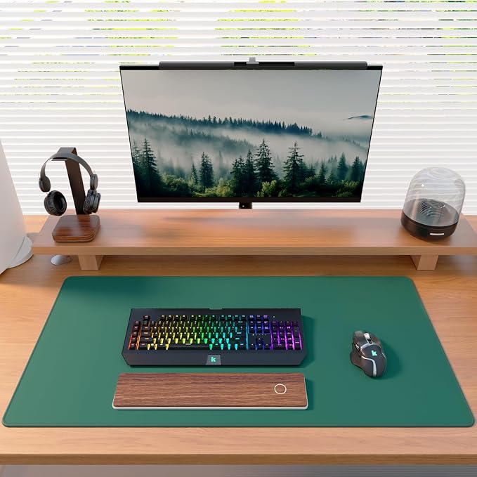 KTRIO Large Gaming Mouse Pad, Desk Mat, 31.5 x 15.7 in, Forest Green, XXL | - Image 6