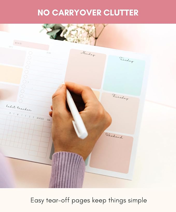 Lamare Weekly Planner Notepad – Premium Undated Weekly To Do List Notepad - Image 8