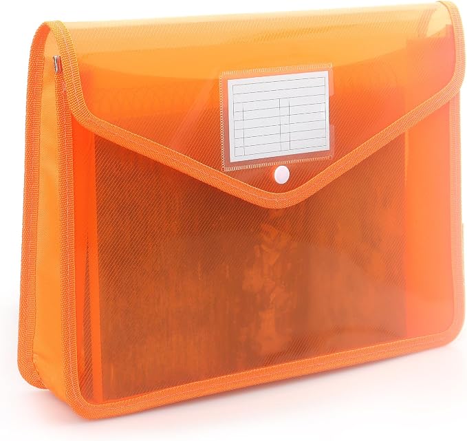 Plastic Expanding File Folder, Transparent envelopes by Tamaki