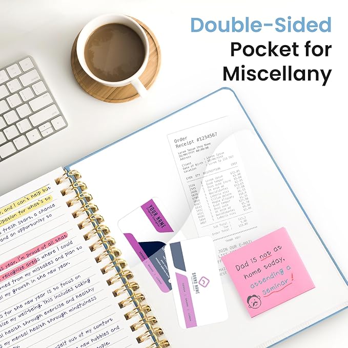 Lined Spiral Notebook Journal for Work, 300 Pages Thick B5 (7.1"x10") College Ruled Journal for Women & Writing, Hardcover Notebook for Note Taking, Perfect for Office Home School, Perfect for Office Home School, Blue-DeskLoop Office