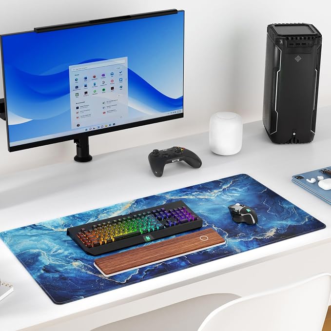 KTRIO Large Gaming Mouse Pad, Desk Mat, 31.5 x 15.7 in, XXL | Smooth - Image 6