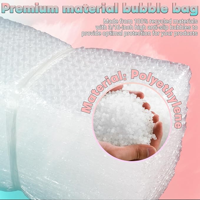 14X14 Inch Bubble Out Bags, Double Walled Packing Supplies - Image 3