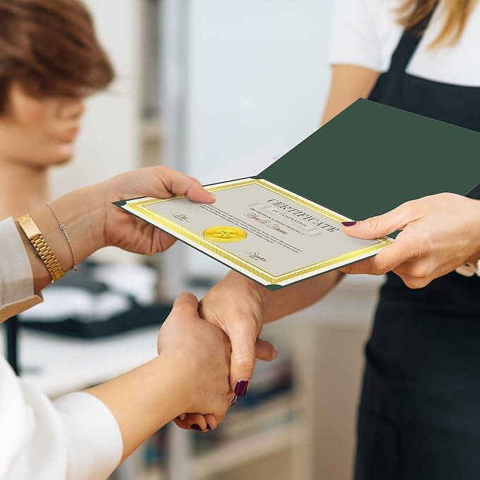 150 Pcs Certificate Kit Include 50 Certificates Holders 50 Certificate Paper 50 - Image 5