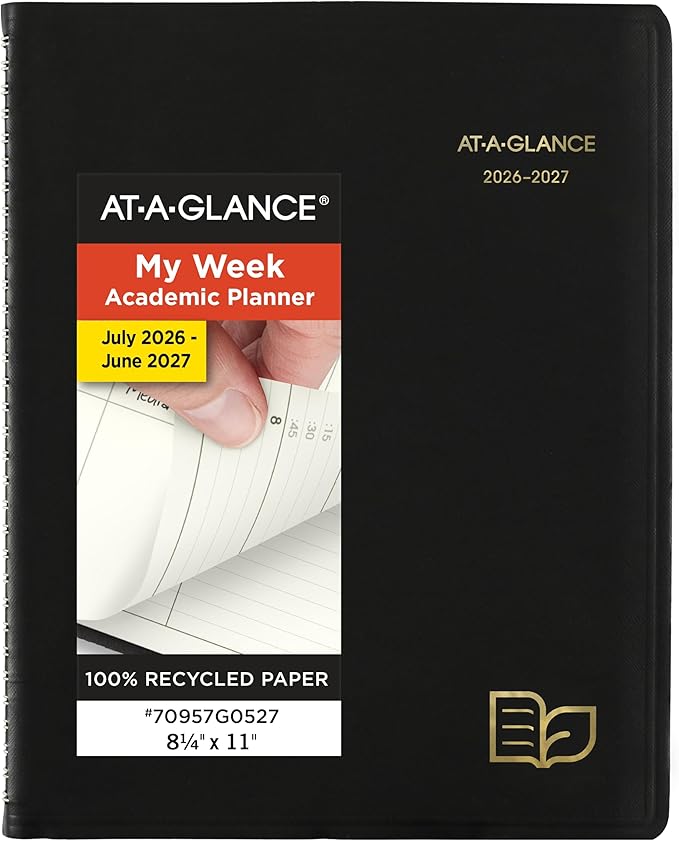 AT-A-GLANCE Planner 2026-2027 Weekly & Monthly Academic 12-Month July-June by AT-A-GLANCE
