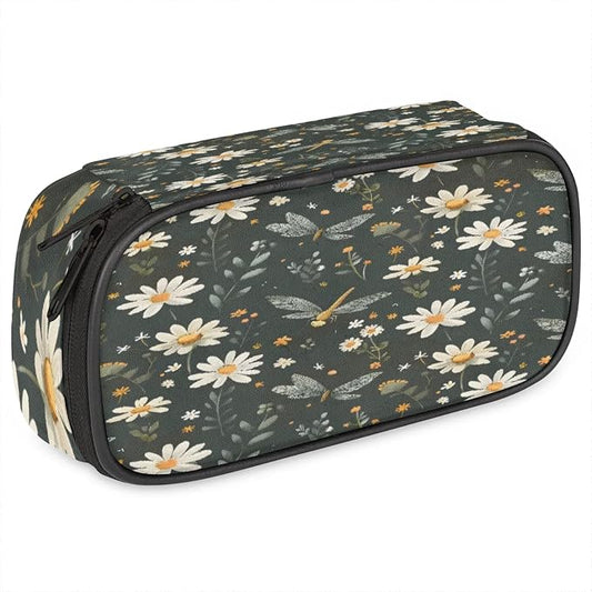 Pardick Pencil Case，Butterfly Daisy Big Capacity Pencil Pouch Coin Pouch by Pardick