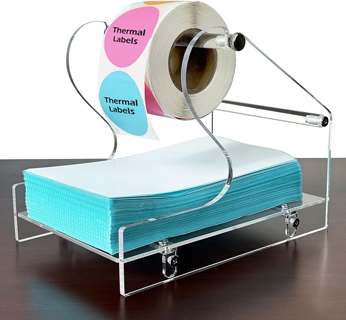 ChanQnTon Acrylic Label Holder for Thermal Printer, Rolls and Fan-fold Thermal by ChanQnTon
