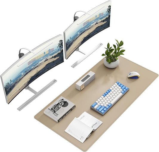 DAWNTREES Desk Mat Protector, PU Leather Desk Pad, Non Slip, Large Mouse Pad by PremiumDeskPadatDawnTrees