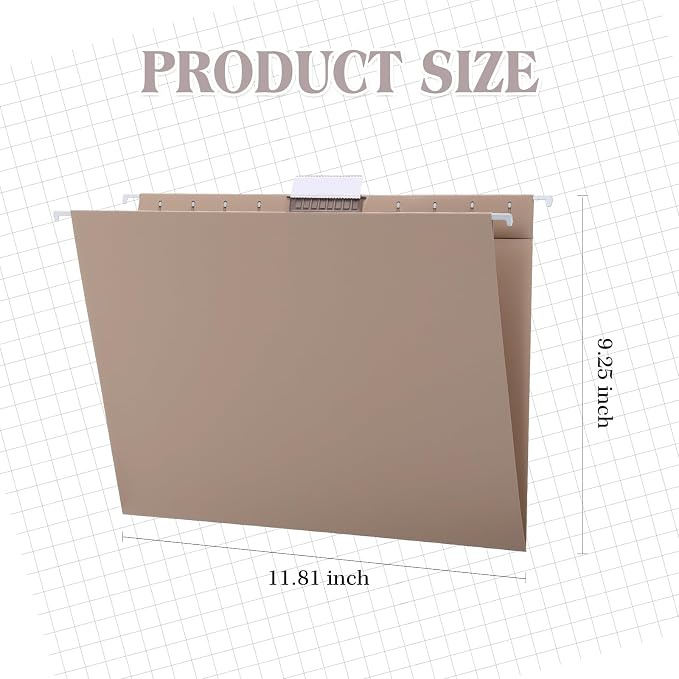 12 Pack Decorative Hanging File Folders, Letter Size - Image 2
