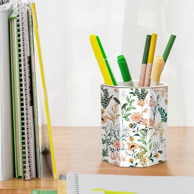 Cute Ceramic Pen Holder for Desk, Pencil Cup Pot, Makeup Brush Holders - Image 4