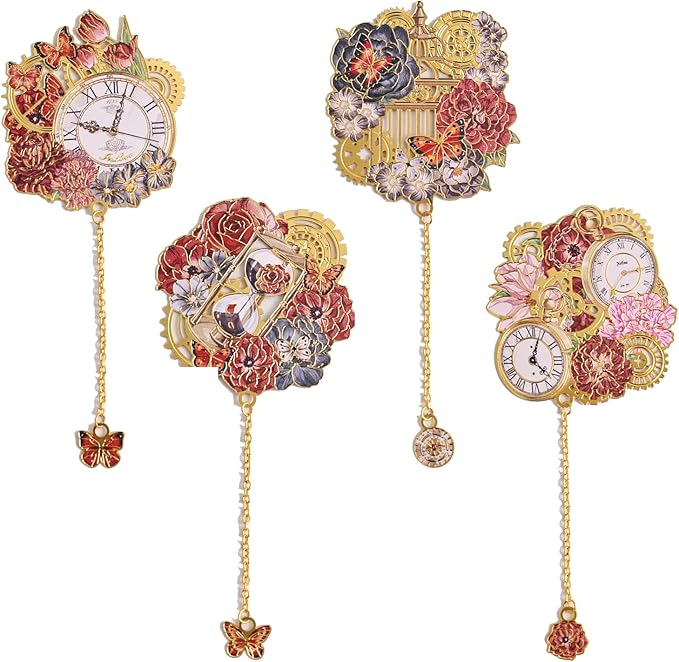 4pcs Vintage Metal Bookmark by VYRANA