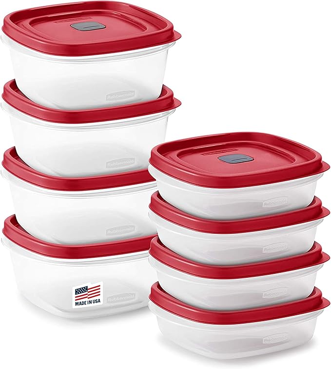 Rubbermaid 16-Piece BPA-Free Plastic Food Storage Set, Dishwasher Safe: Perfect by Unknown