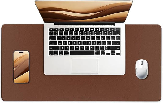 Desk Pad Protector, Leather & Suede Desk Mat, Non-Slip Desk Pad Mat, Large by BLESWIN