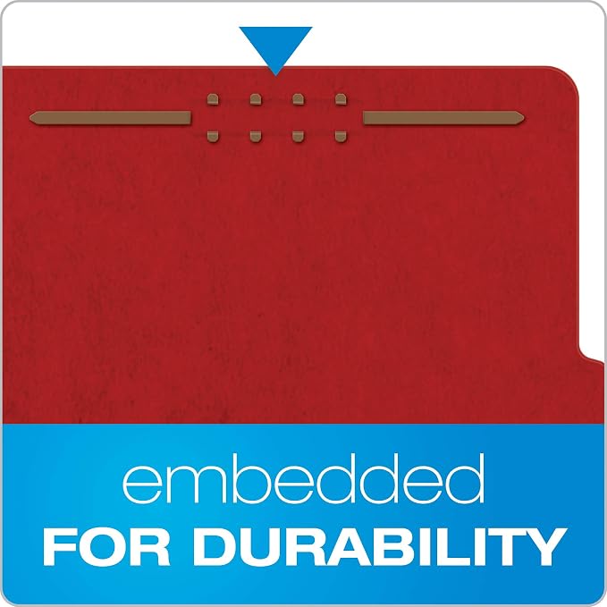 Pendaflex® Classification Folders, 1 Divider, Embedded Fasteners, 2/5 Cut Tab - Image 3