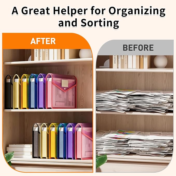 Plastic Expanding File Folder, Transparent Envelopes - Image 7
