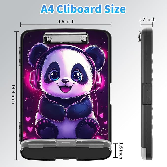 LYHXLYJH Clipboard with Storage, A4 Clipboards with Pen Holder, Heavy Duty - Image 2