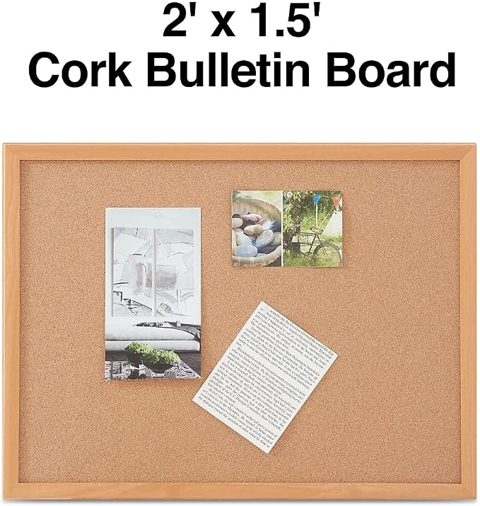 Staples Standard Cork Bulletin Board - Image 2