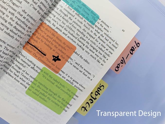 ELII 300 Pcs Tabs 2 Inch Sticky Index Tabs, Writable and Repositionable Book Tabs Page Tabs Colored Page Markers, Tabs for Books, Notebook Tabs, Tabs for Annotating Books (Pastel)-DeskLoop Office