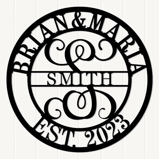 Personalized last name sign, Monogram Letter by Unknown