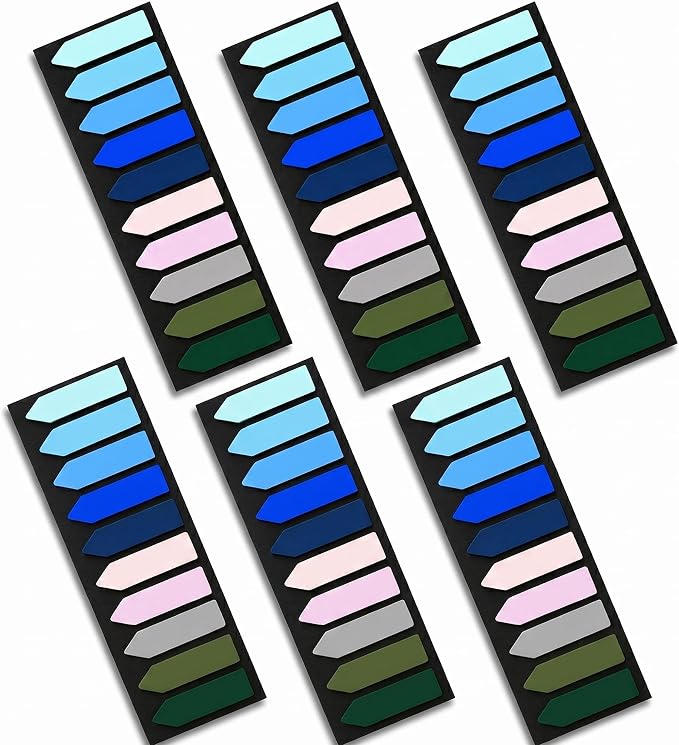 Ericter Arrow Sticky Tabs 1200 PCS Morandi Colors, Sticky Flags Page Markers by EricterFashionStickyTabs