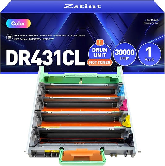 DR431CL Drum Unit Printer High Yield Replacement for Brother DR-431CL Imaging Drum Compatible with HL-L8360CDW MFC-L8900CDW MFC-L8690CDW HL-L8260CDW MFC-L8610CDW MFC-L8905CDW MFC-L9570CDW HL-L8360CDWT-DeskLoop Office