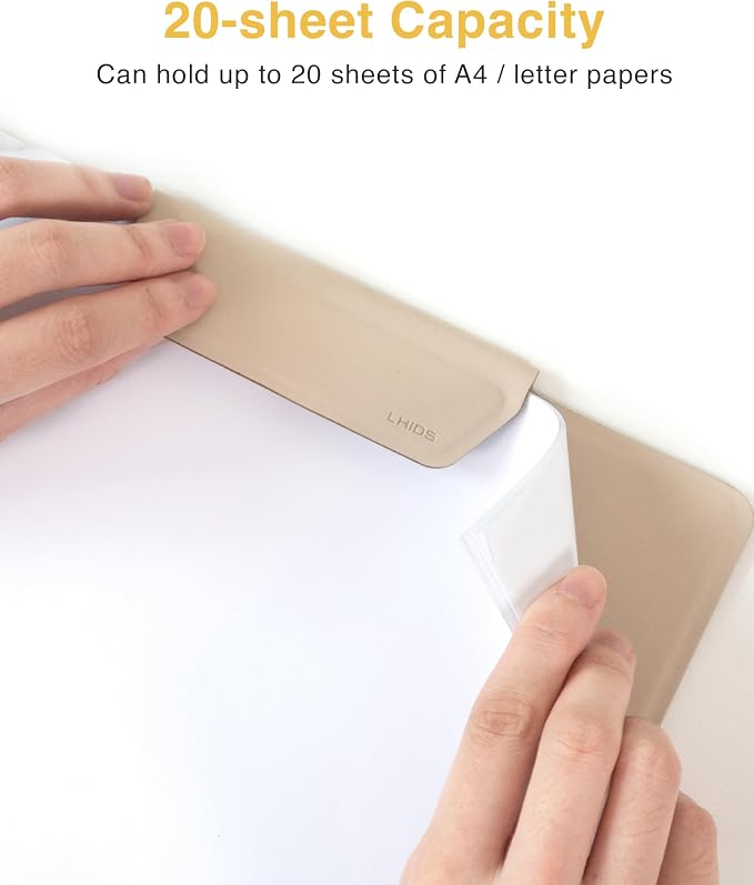 LHiDS Magnetic Clipboard – Slim Leather Writing Board - Image 4
