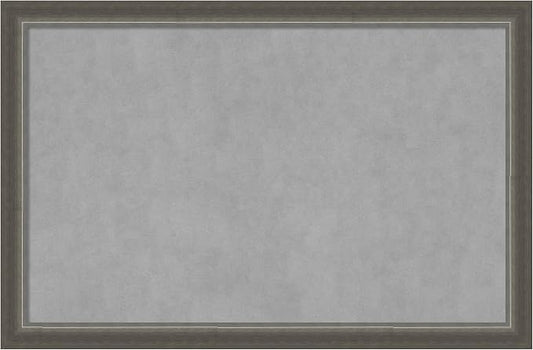 Amanti Art Silver Framed Magnetic Board 23x35 Large Vision Board by AmantiArt