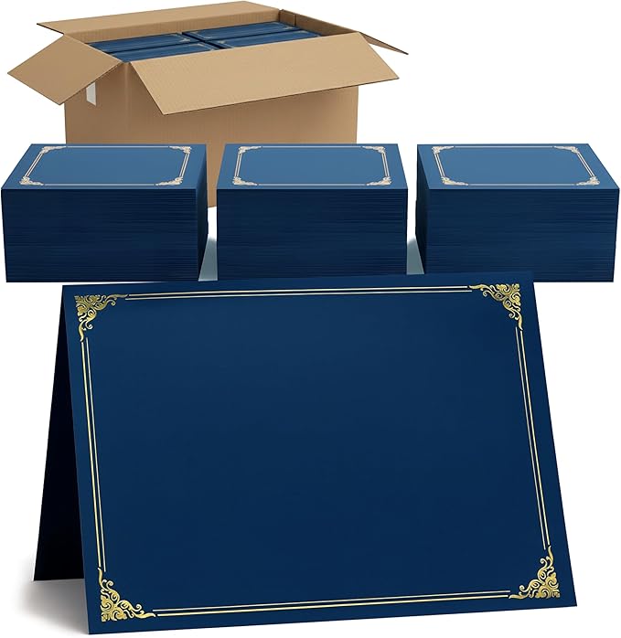 160 Pcs Certificate Holders Bulk, Document Covers by Homelance