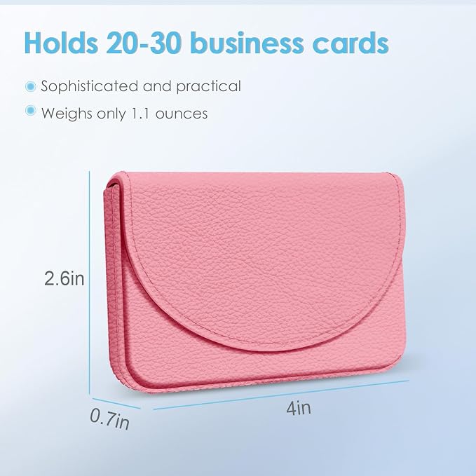 Business Card Holder，PU Leather Business Card Case Color Printing Pattern Card - Image 2