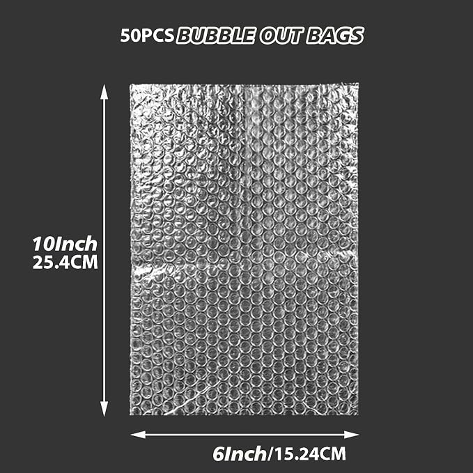 6''x10'' Bubble Pouch Bags, Double Walled Cushioning Bags - Image 2