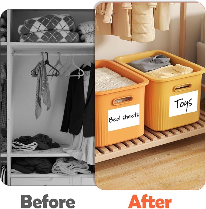 Homrelaxy 180Pcs 4"x6" Labels for Storage Bins, Removable No Residue Large - Image 6