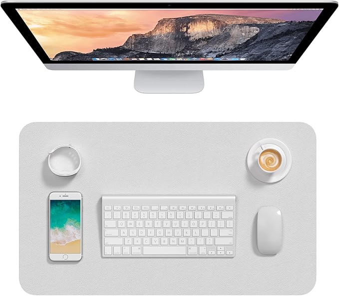 Hsurbtra Desk Pad, 23.6" x 13.8" PU Leather Desk Mat, M Extended Mouse Pad by Hsurbtra