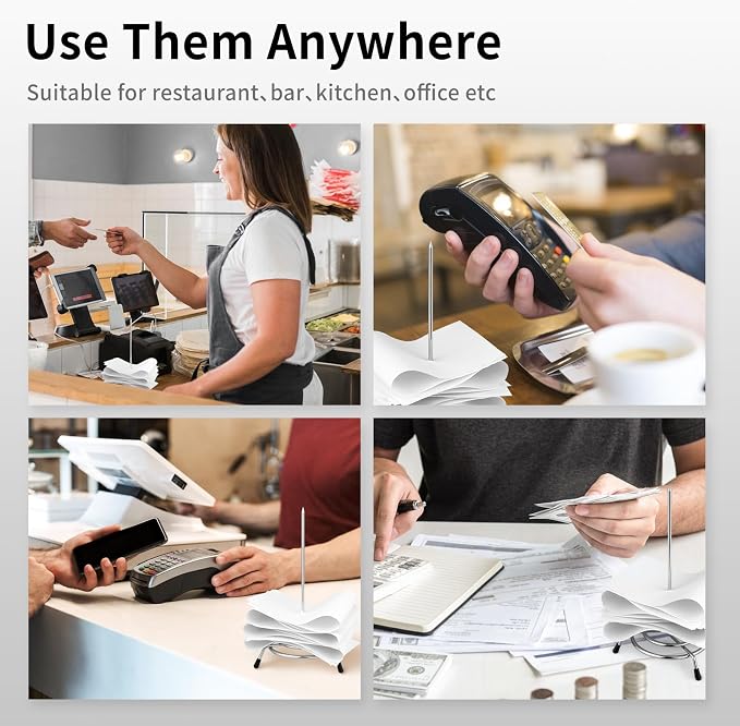 Ticket Stabber for Restaurant, Bill Fork, Memo Holder Spike - Image 4