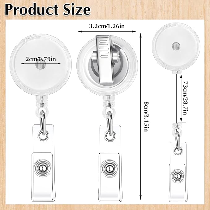 50 Pack Retractable Badge Reels - Image 3