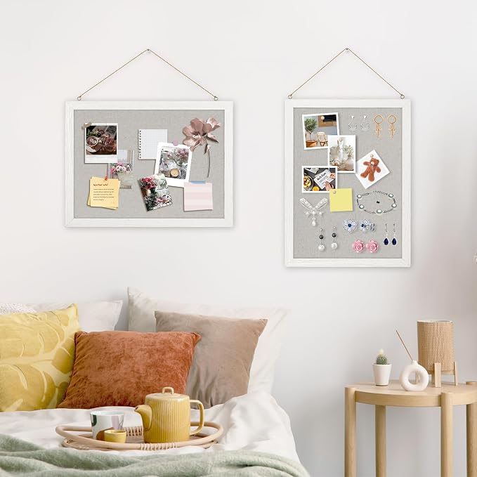 DOLLAR BOSS Cork Boards with Linen 2-Pack 16''X 12'' Cork Board - Image 8