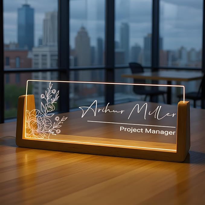 Custom Name Plate for Desk by SYCUSTOM