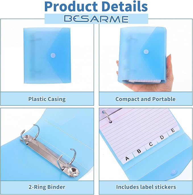 3x5 Index Card Holder Organizers Case Binder - Image 4