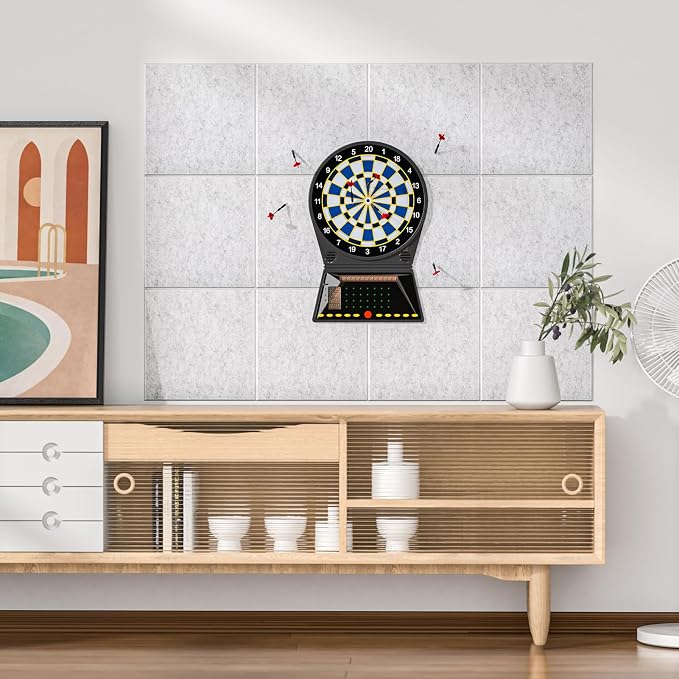 MaxGear Felt Bulletin Board 36" x 24", Light Gray Felt Wall Tiles Push Pins | - Image 8
