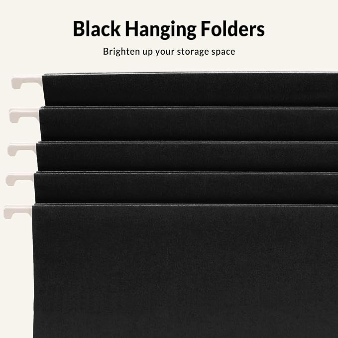 SUNEE 25 Pack Hanging File Folders, Hanging File Folders Letter Size - Image 4