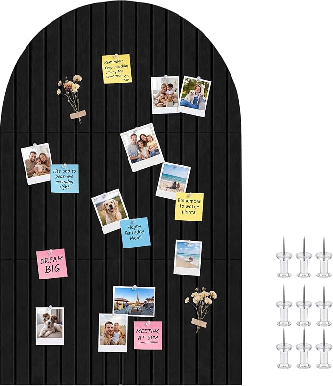 Thboxes Arched Felt Bulletin Board, 6 Pack 35" x 24" Large Cork Board Pin Board - Image 8