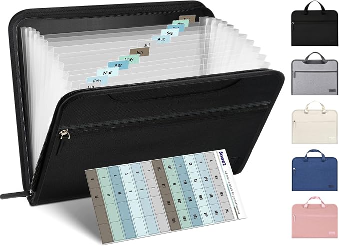 Sooez Heavy Duty Accordion File Organizer by Sooez