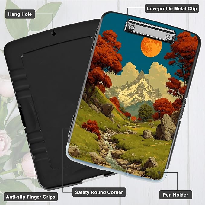 A4 Clipboard with Storage Pen Holder, Clipboards Organizer Nursing Clipboard - Image 5
