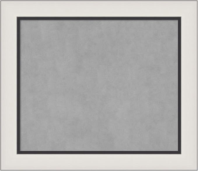 Amanti Art Silver Framed Magnetic Board 26x30 Medium Vision Board by AmantiArt